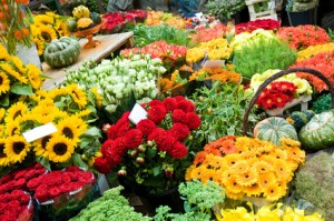 Blumenhandel am Hamburger Hafen